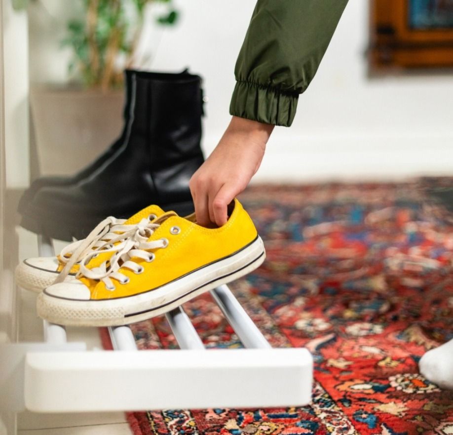  Skotørkehylle, HomeLine SH-21, 80W, hvit