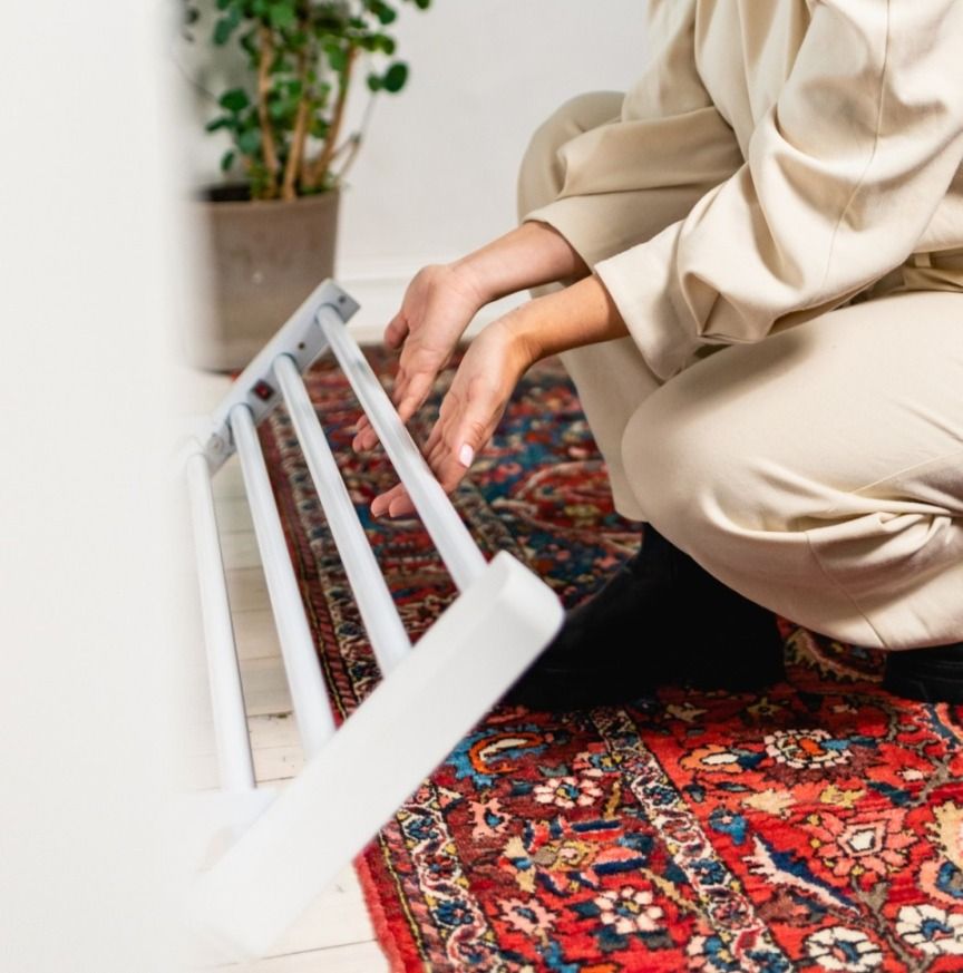  Skotørkehylle, HomeLine SH-21, 80W, hvit