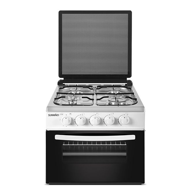 Hovedbilde Bordkomfyr Cuisine hvit m/glasslokk