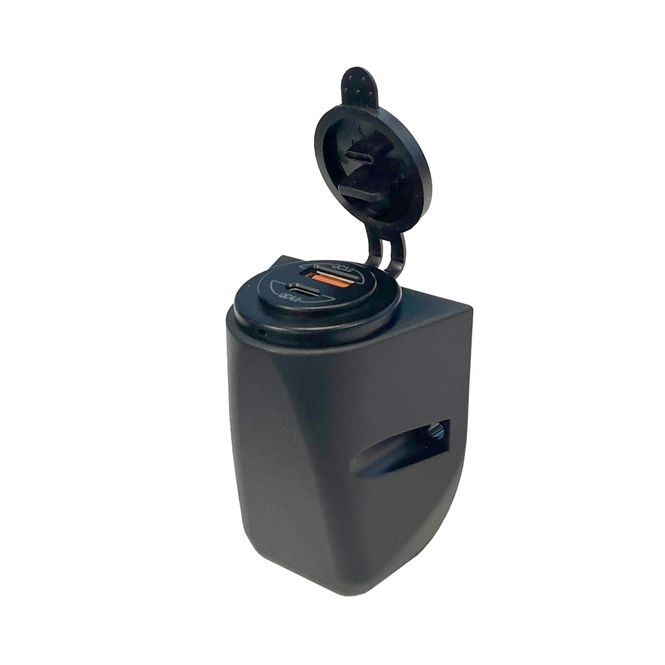 Hovedbilde Overgang til USB A+C veggmontering