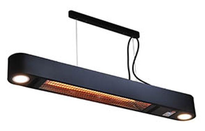 Hovedbilde Terrassevarmer elektrisk, takhengt sort