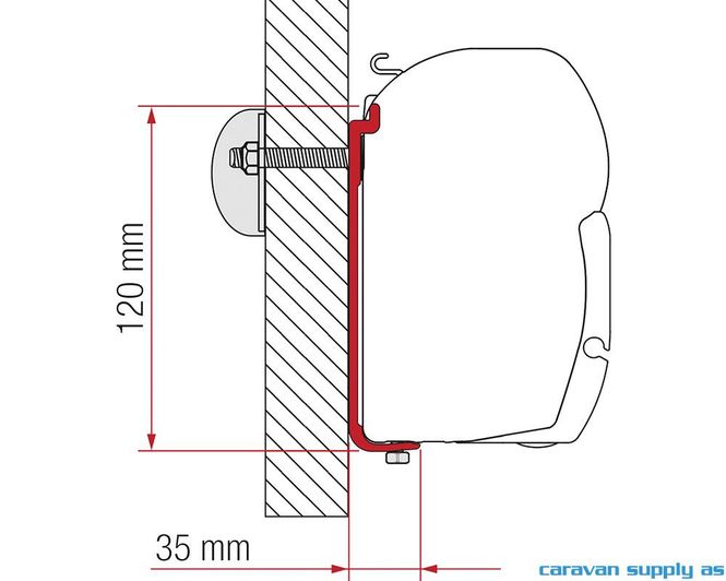 Hovedbilde Feste F45 Adapter AS 450cm skinne 98655-928