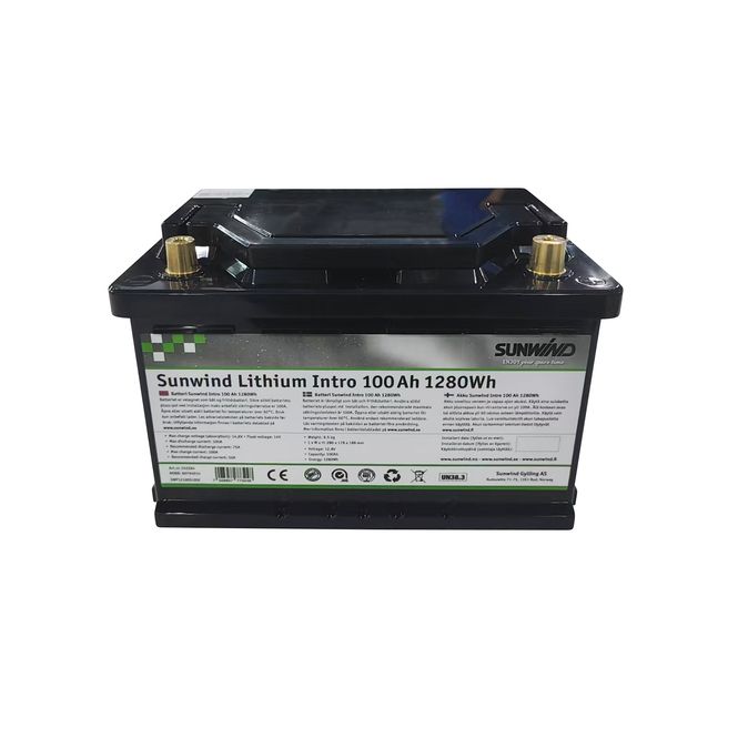 Hovedbilde Batteri Sunwind Lithium Intro 100At