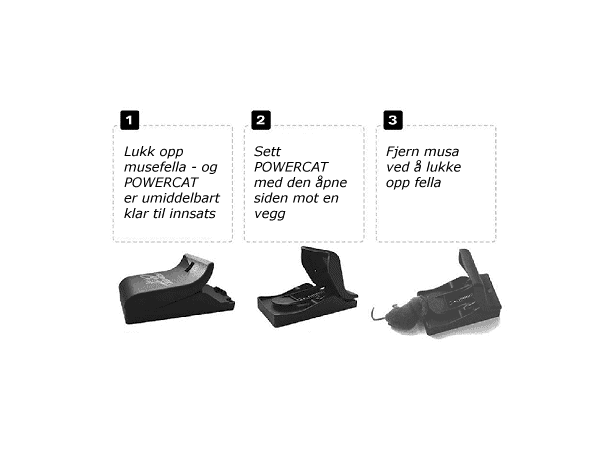 MUSEFELLE 2PK M/ÅTE POWERCAT