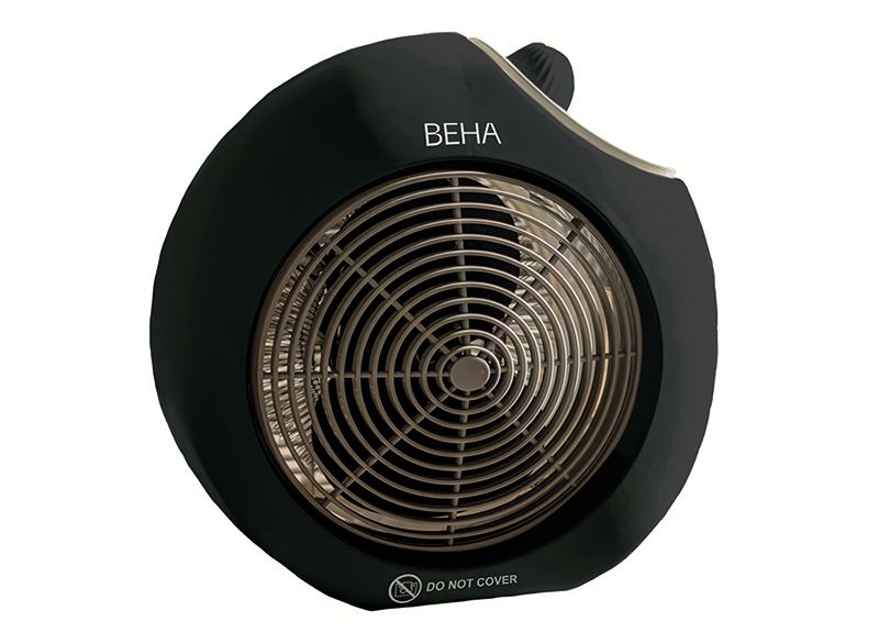 Vifteovn, Beha VT 620. svart, 2000 Watt og vifte