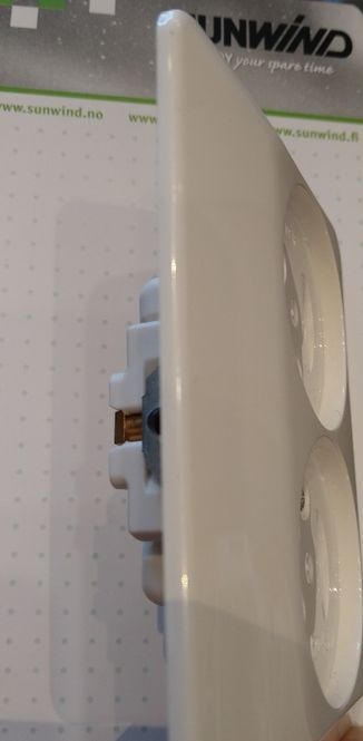 Hovedbilde Dobbel stikkontakt for innfelling