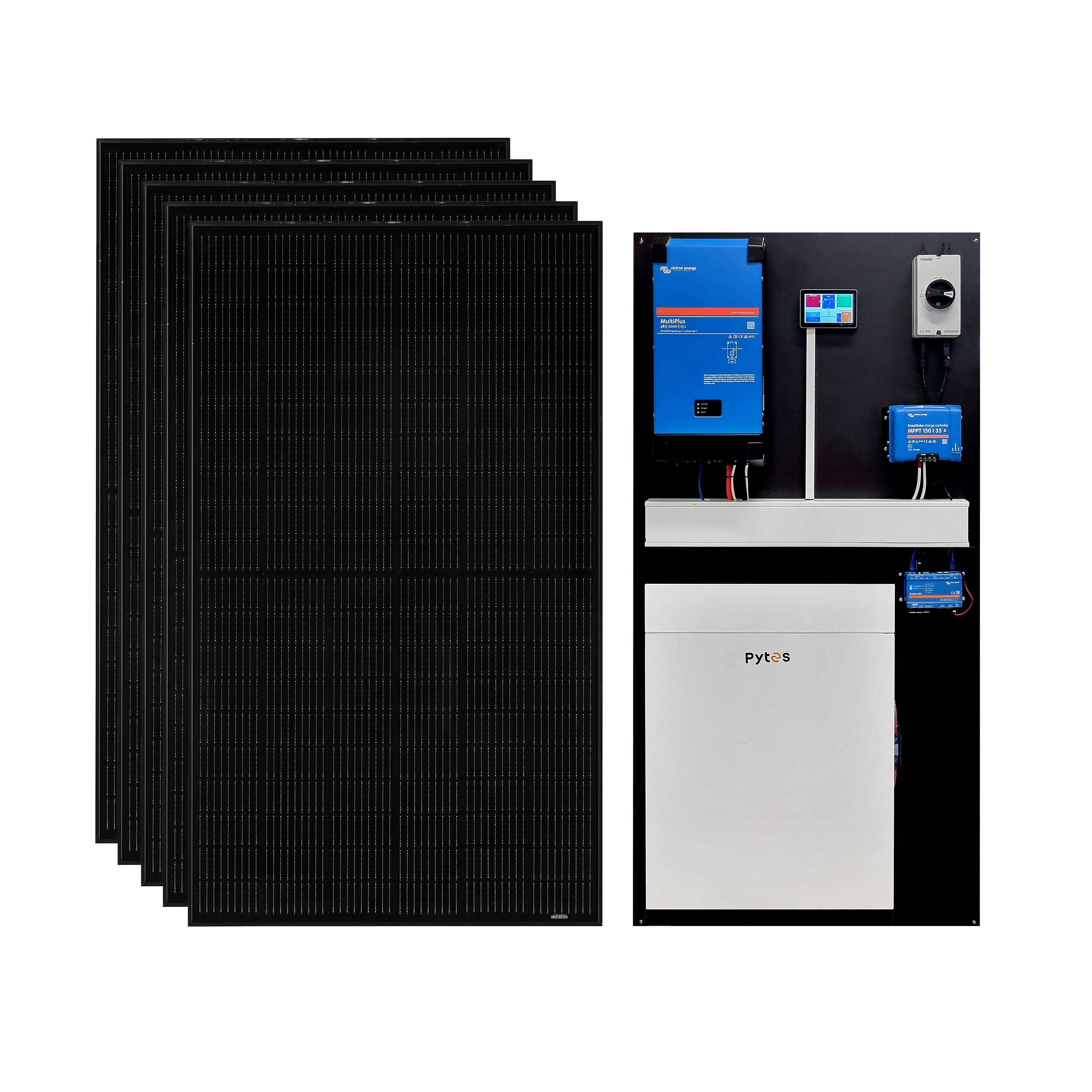 Kraftpakke 230 volt på plate, 3000 VA, 10240 Wt litium heat