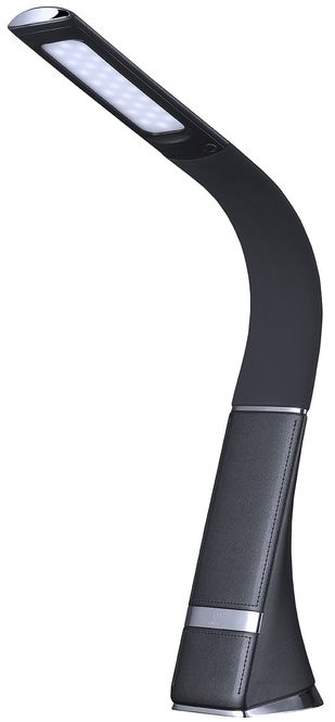 Hovedbilde Leselampe Homeline Aurora svart oppladbar