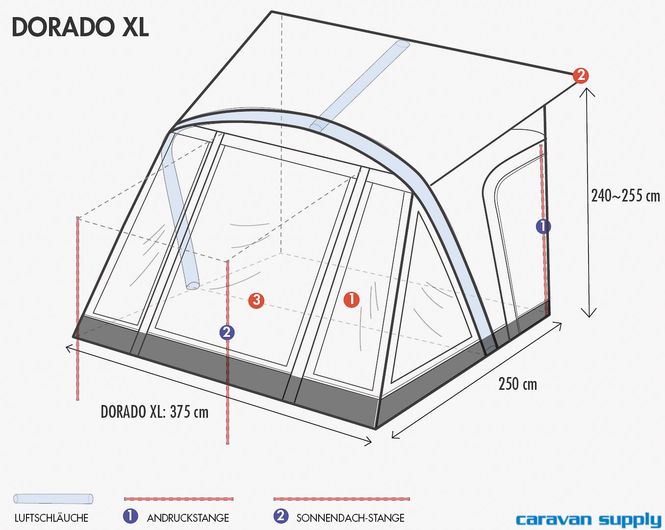 Hovedbilde Telt Westfield Dorado 375 XL inkl. AAS