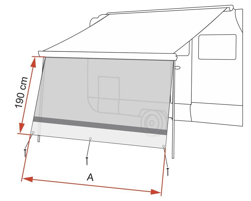 Frontpanel Sun View XL 350 cm