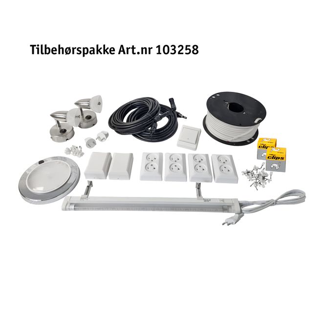 Hovedbilde Solcelleanlegg 12V, 200 watt, AGM 260At, ...