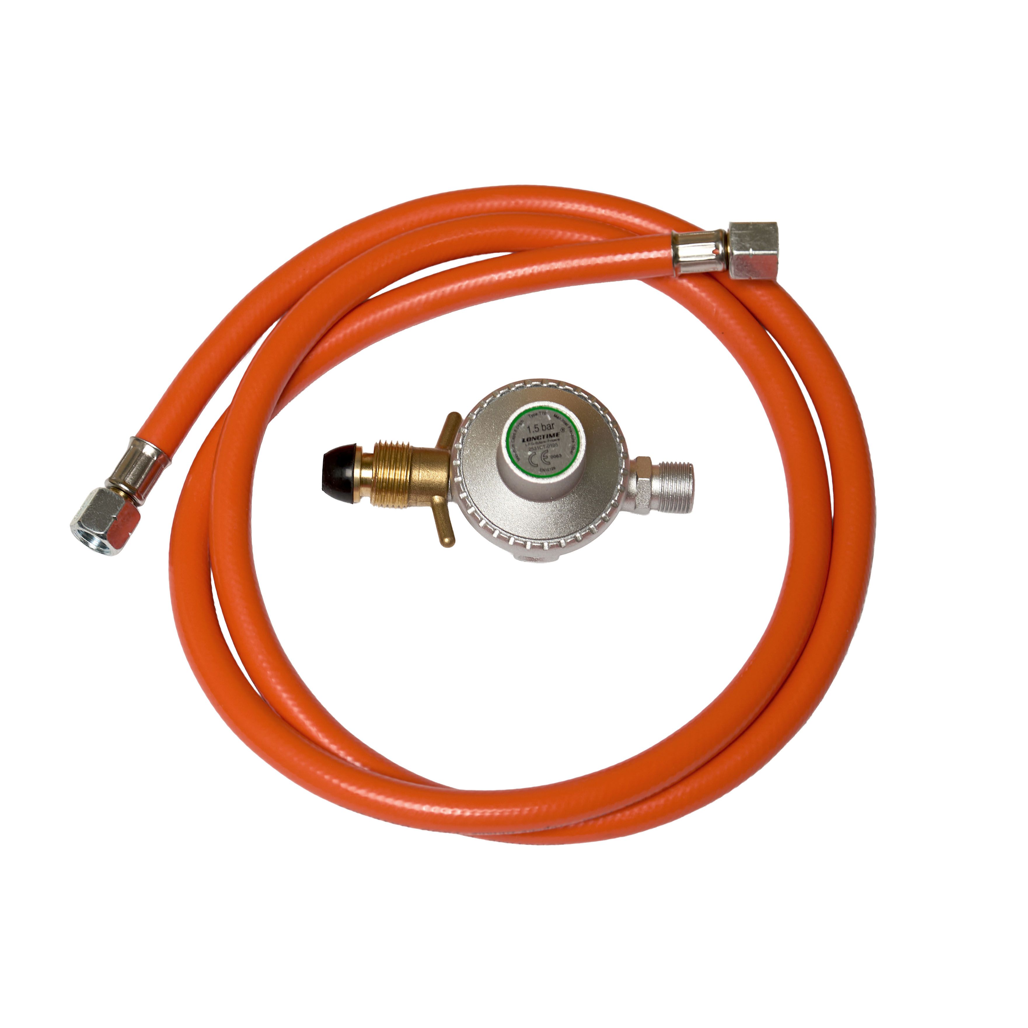 Gassregulator med slange til byggtørker 30 kW