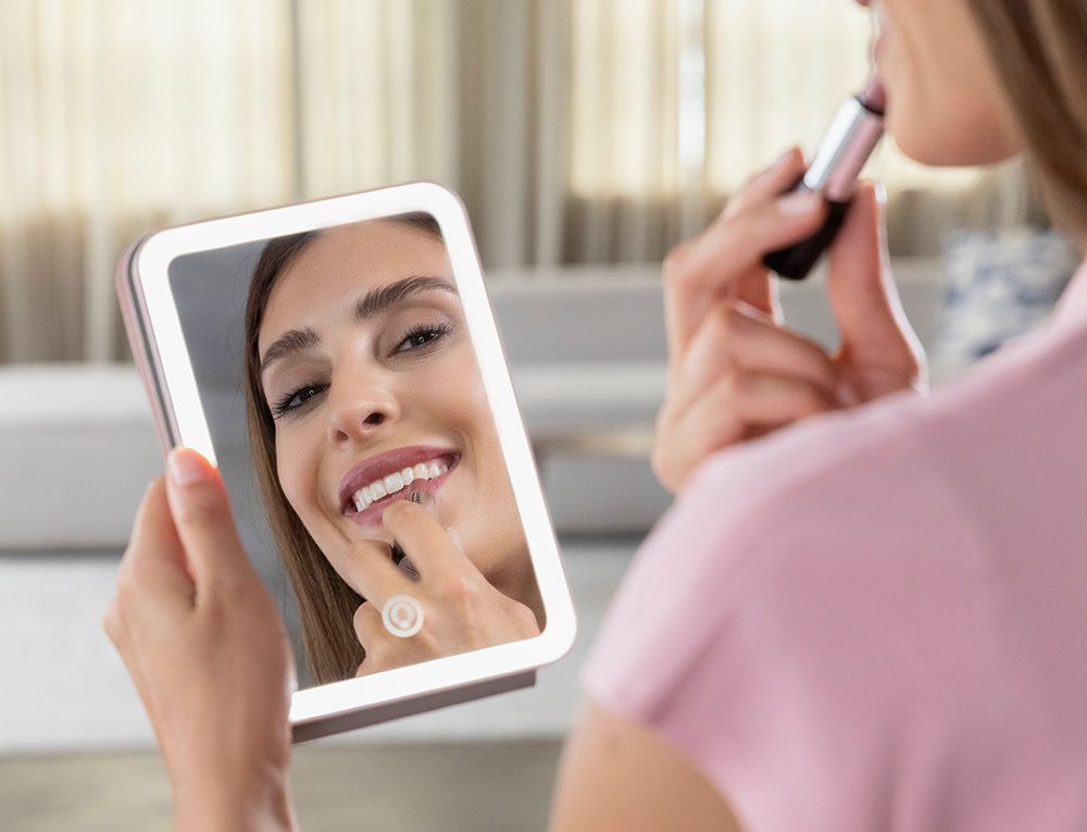 Reisespeil Medisana i etui, ladbart 3 lysfarger