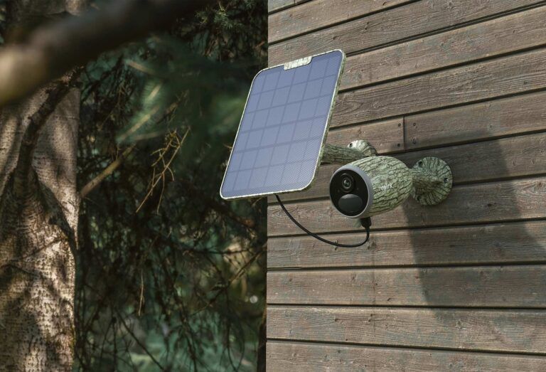 Batteridrevet utendørs 4G overvåkningskamera med solcellepanel