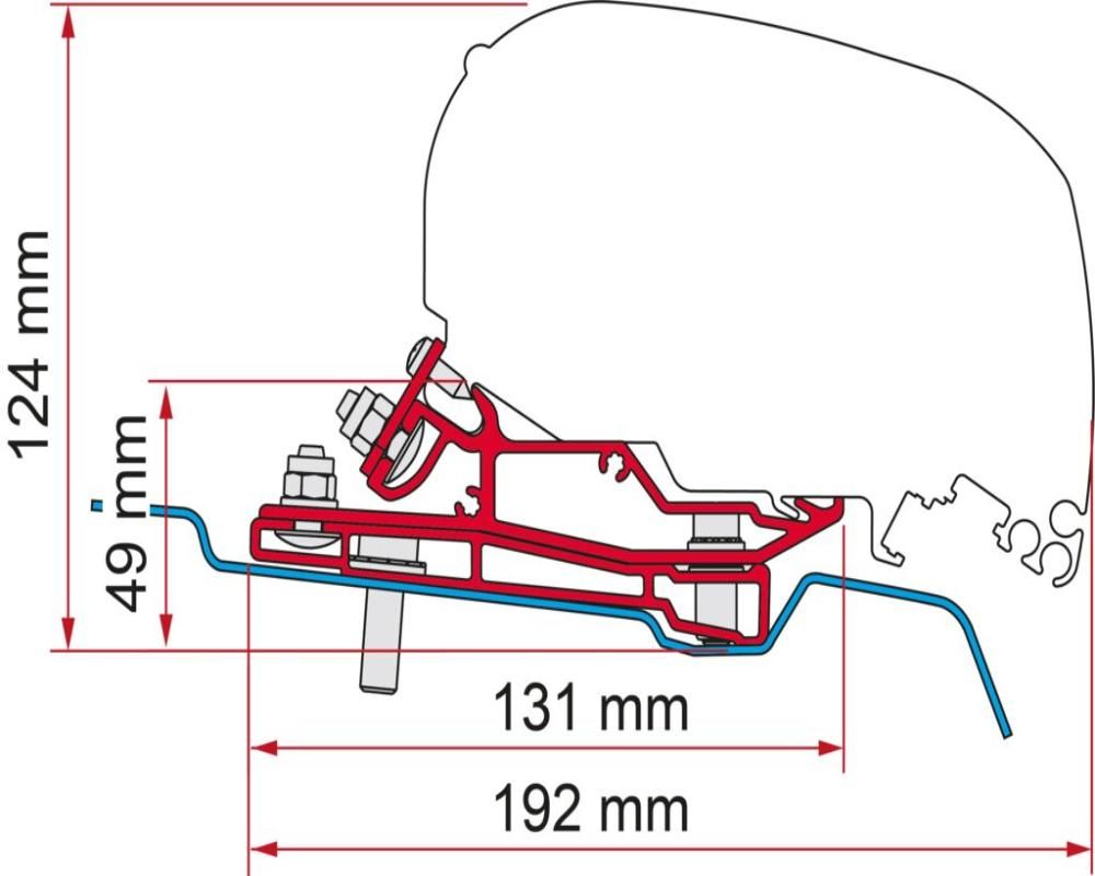 Adapter Ford Transit H3 L4 - RHD